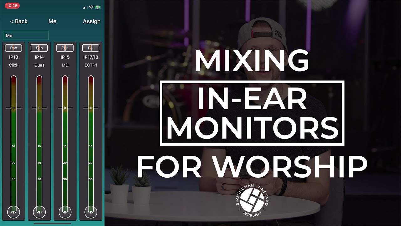 Mixing In-Ear Monitors in Worship // Tips & Tricks // Birmingham Vineyard Worship