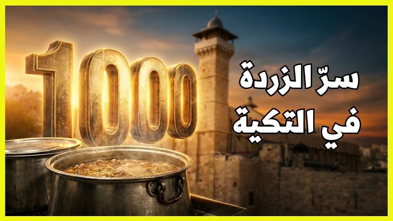 تكية سيدنا إبراهيم الخليل عليه السلام في مدينة خليل الرحمن | حلوى الزردة | 4K | التكية الإبراهيمية