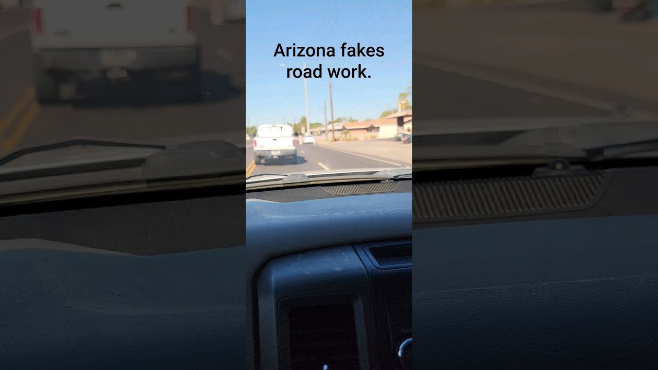 Arizona fakes road work #chandlerarizona #mesaarizona #arizona #roadwork #governmentlies