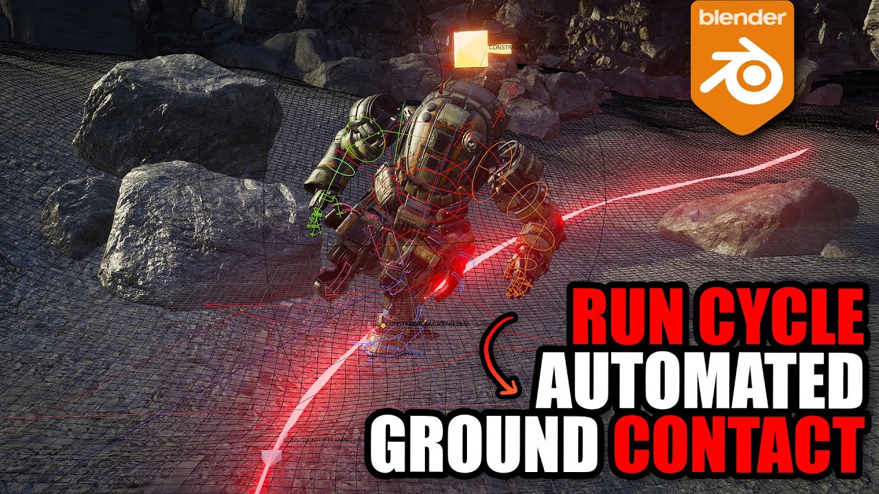 Advanced ground matching run cycle tutorial in Blender