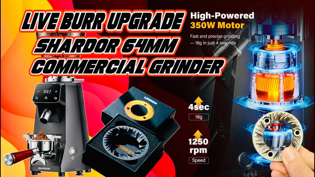 Game‑Changing Burr Upgrade! 🔥 SHARDOR 64mm + LeBrew Sweet Burrs (LIVE)