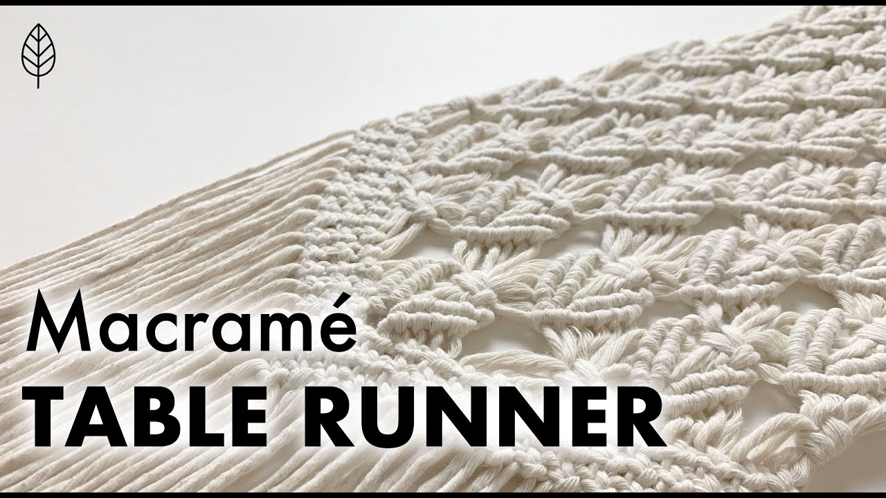 Macrame Table Runner / Advanced Pattern / Rock Mountain Co.