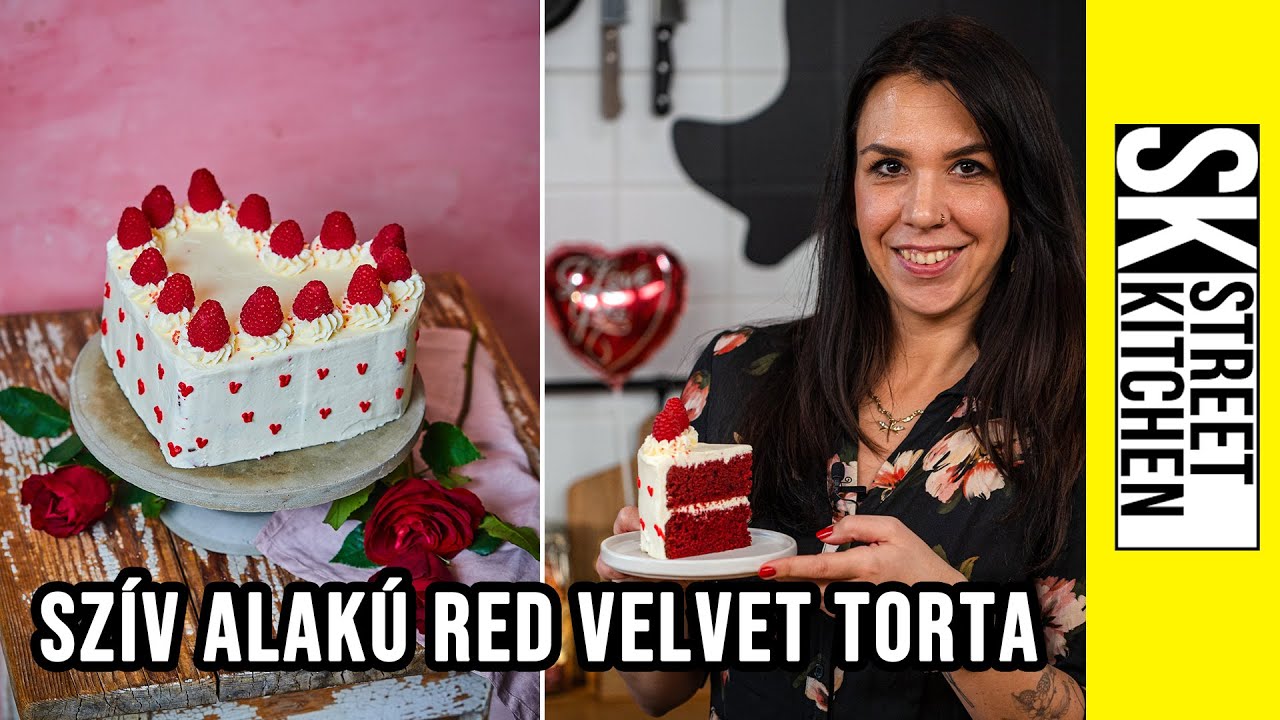 ❤️SZÍV ALAKÚ❤️ red velvet TORTA🍰 Nóritól
