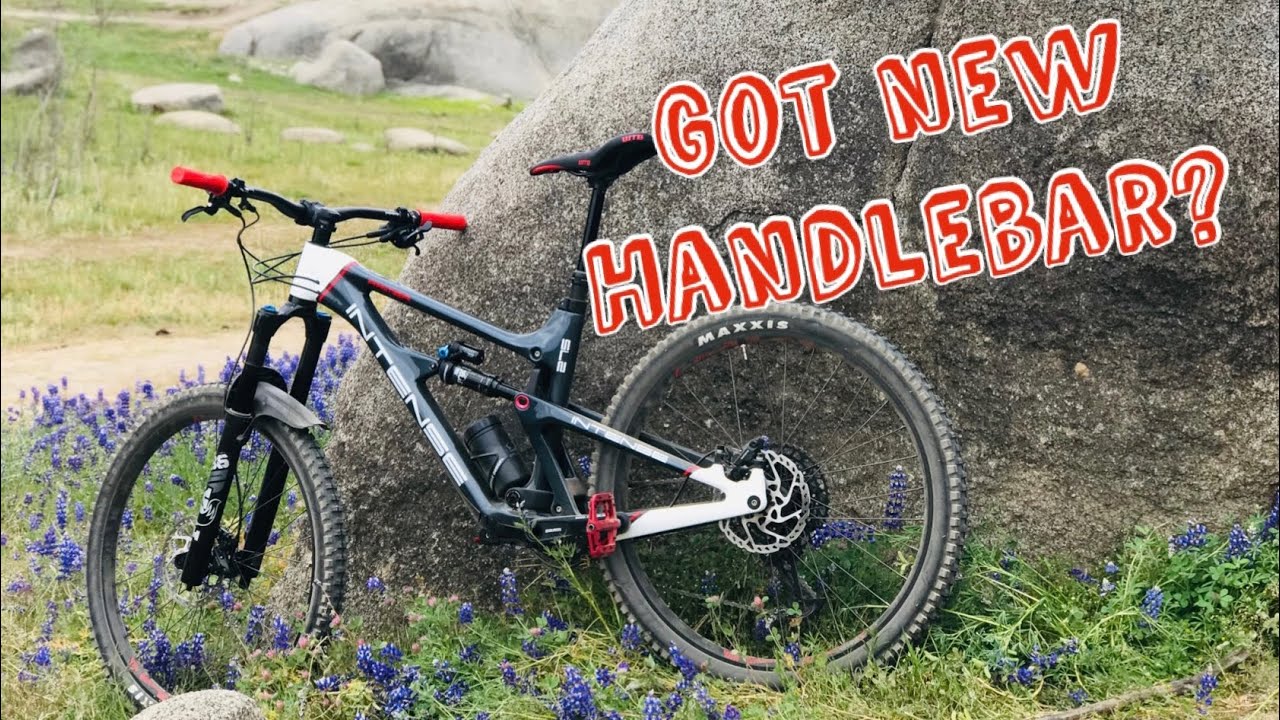 Upgraded to  35mm bike stem and handlebar..