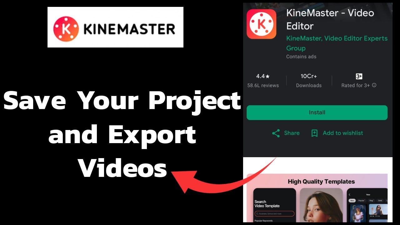 How to Save Your Project and Export Videos on KineMaster App? 2024