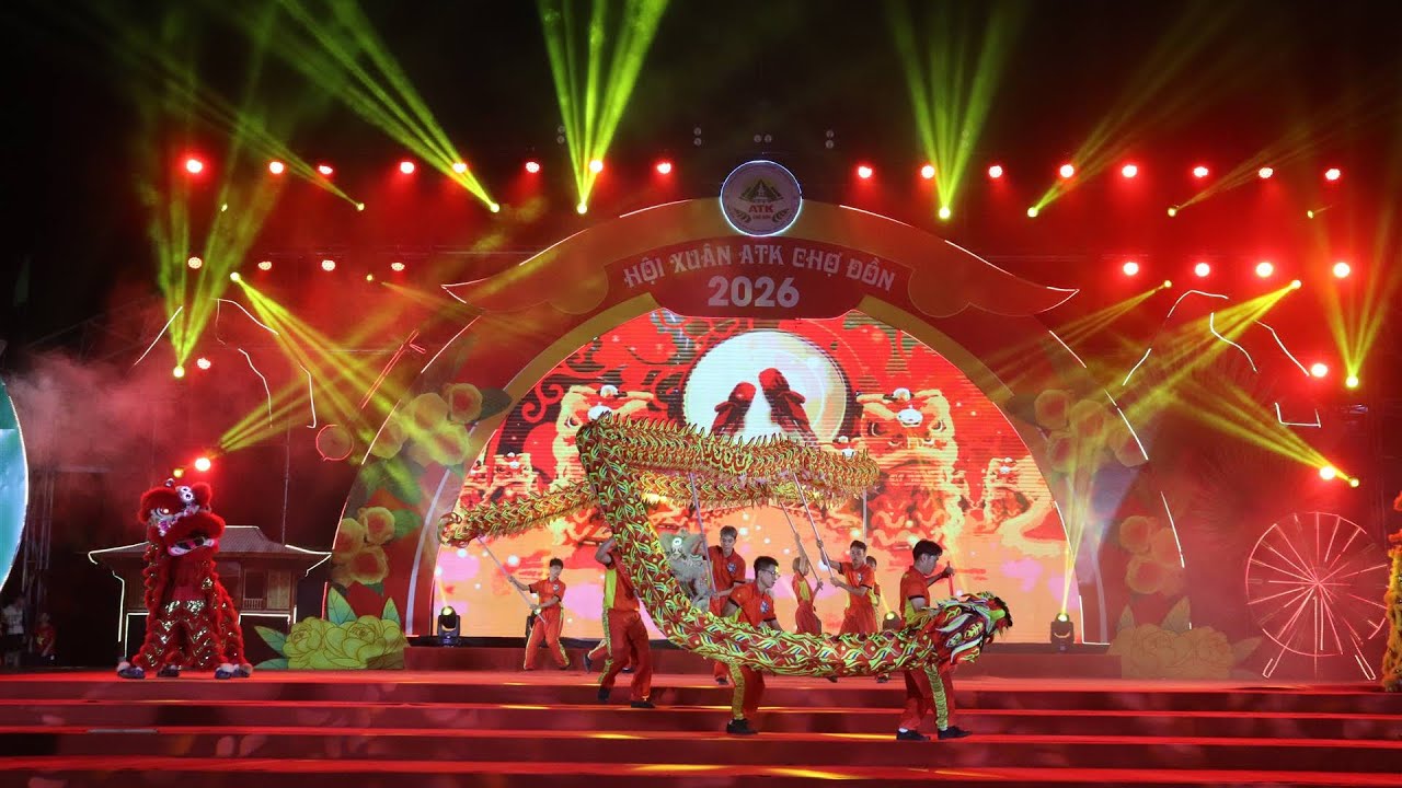 FULL MÀN MÚA LÂN SƯ RỒNG “VŨ LONG LÂN” - HỘI XUÂN ATK CHỢ ĐỒN 2026 | MÚA LÂN LONG NGHĨA ĐƯỜNG