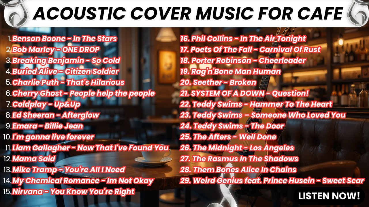 Acoustic Cover Music for Cafe