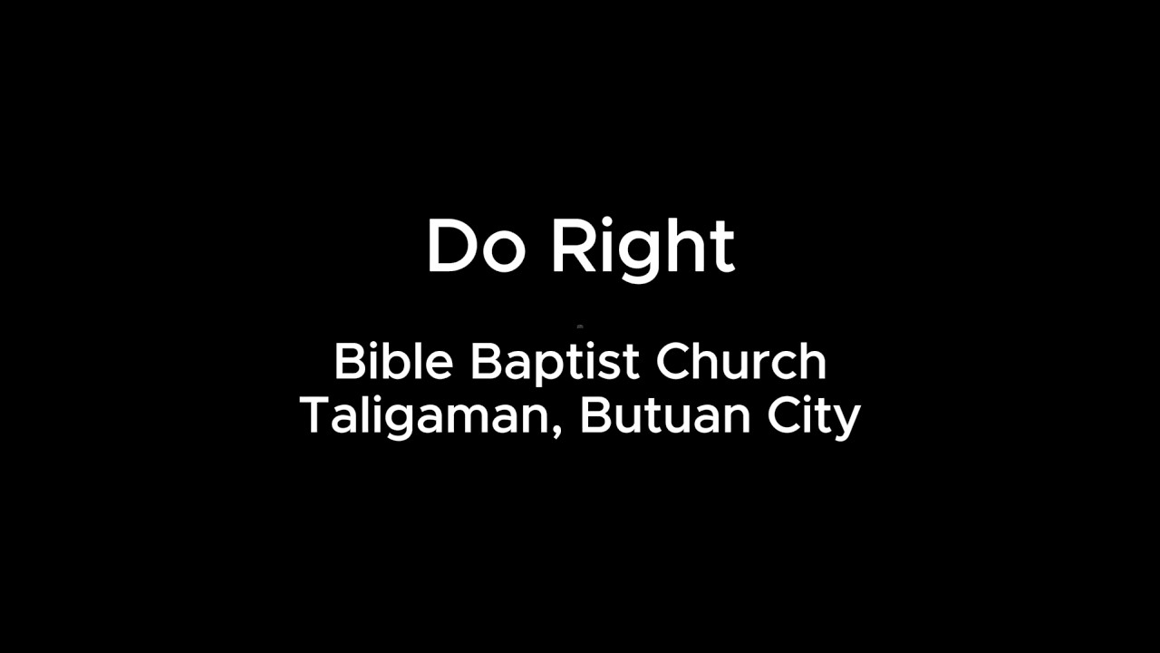 God is Faithful Every time - Bible Baptist Church of Taligaman, Butuan City