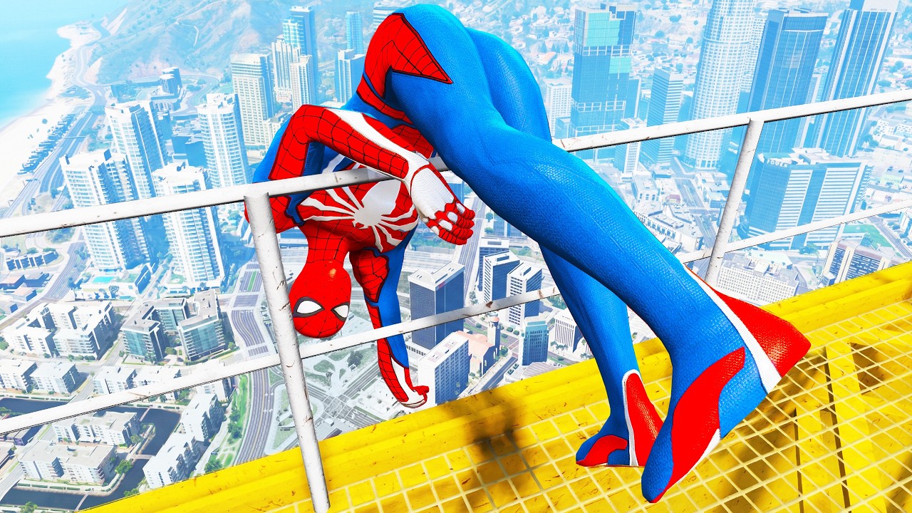 Spiderman Funny Gameplay Moments (GTA 5 Spider-Man Fails) #1