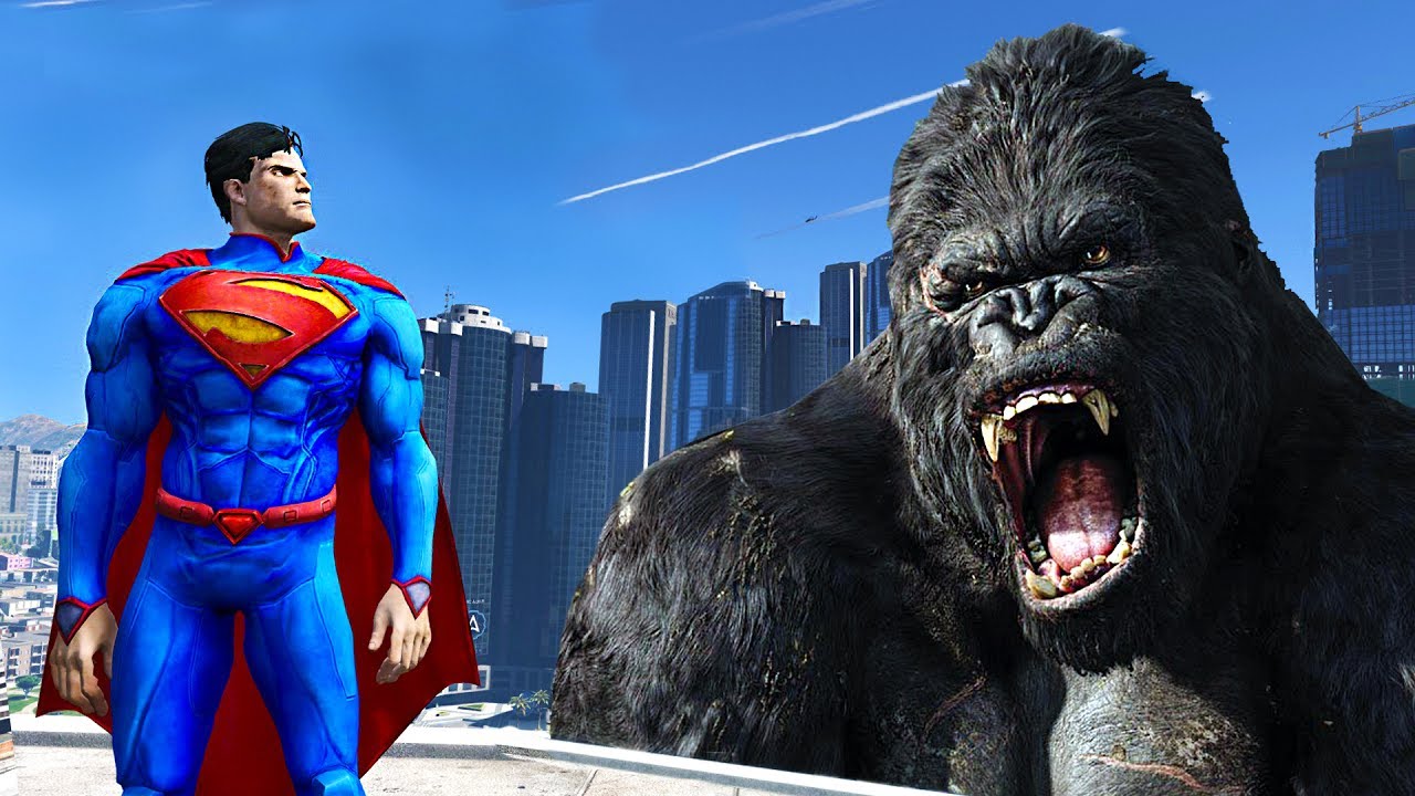 SUPERMAN VS KING KONG - KONG SKULL ISLAND !!!