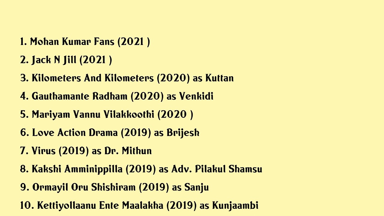 Basil Joseph Movies list Basil Joseph| Filmography of Basil Joseph