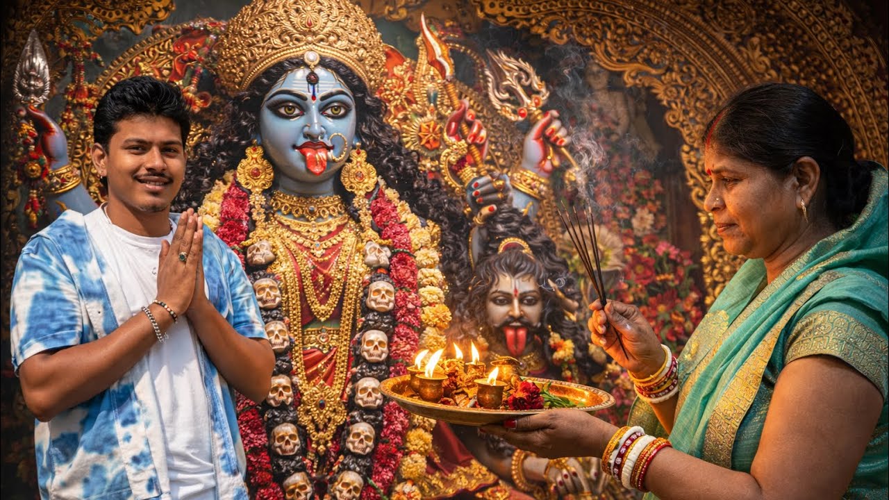 Maa 🙏🏻subha subha le Ke Aa Gayi Kali mandir 🛕😍 ll @activerahull_vlogs #vlog #maabeta #dailyvlogs 