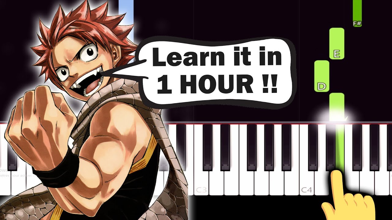 Fairy Tail - Main Theme - EASY Piano tutorial
