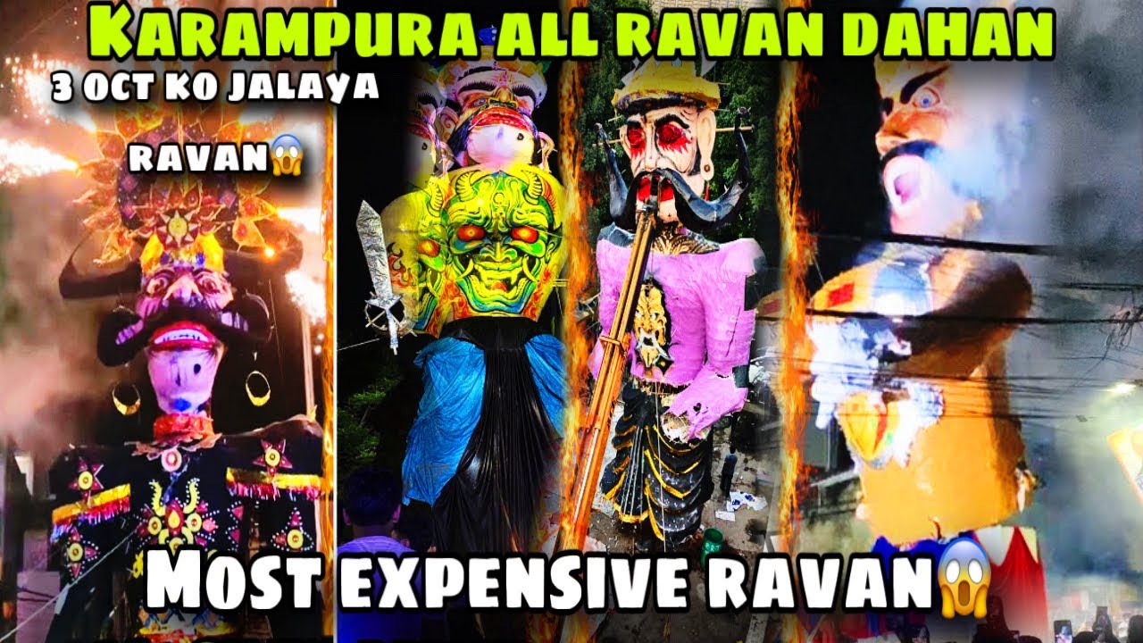 Ravan dahan karampura special😍| Dusshera 2025 | Ravan Dahan | Karampura