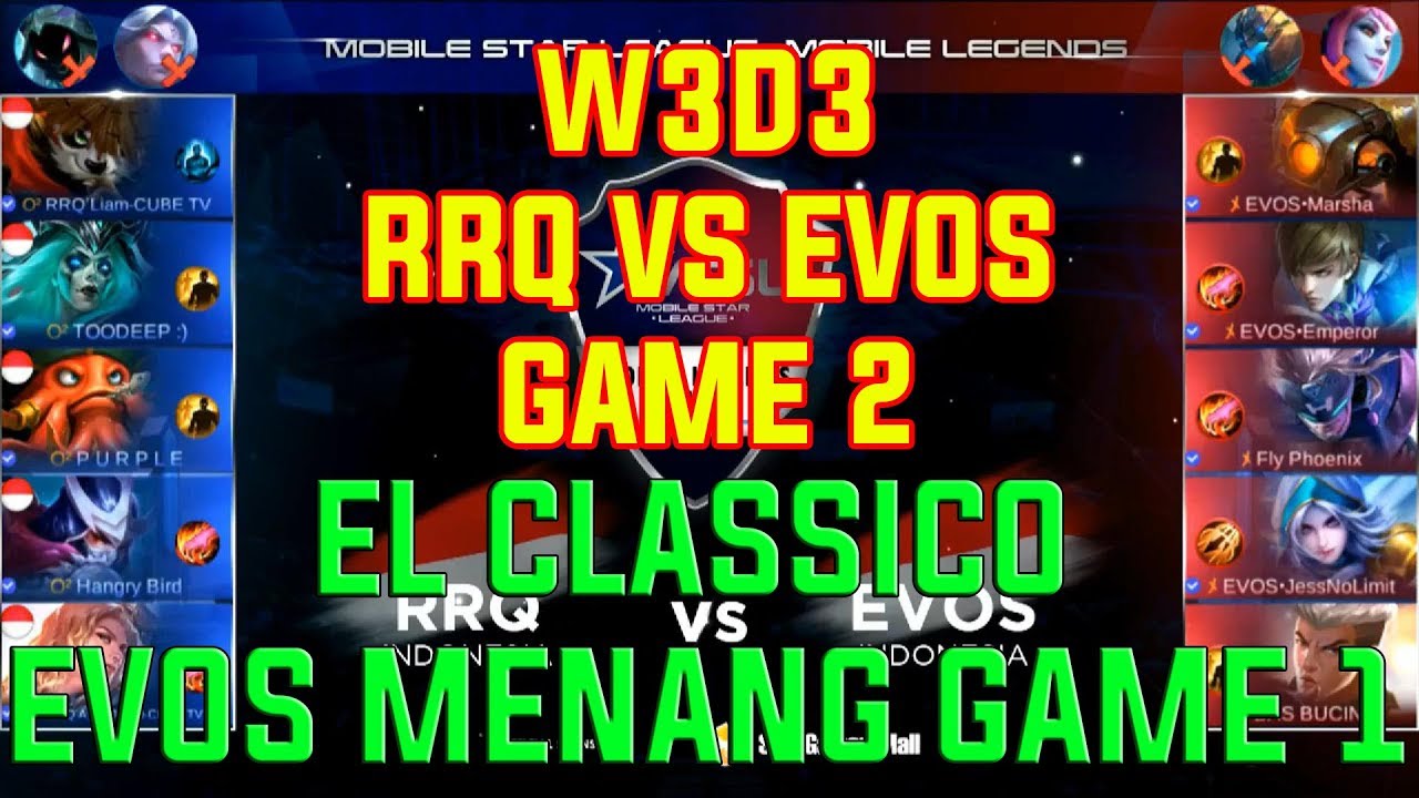 RRQ (Lemon Vexana) vs EVOS (Emperor Gusion) - MSL: Mobile Legends Season 1 W3D3 Game 2