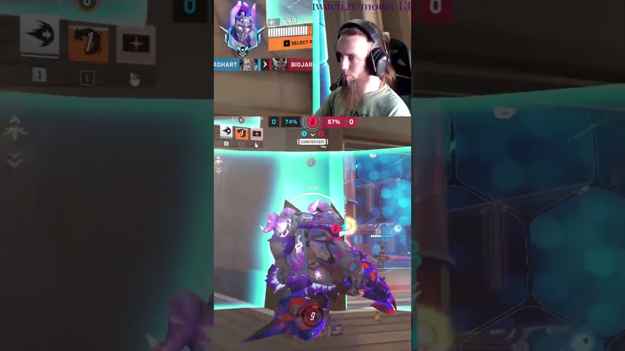 Like swatting a fly with a hammer #Chadhart #Reinhardt #Overwatch2 #Tank #Twitch