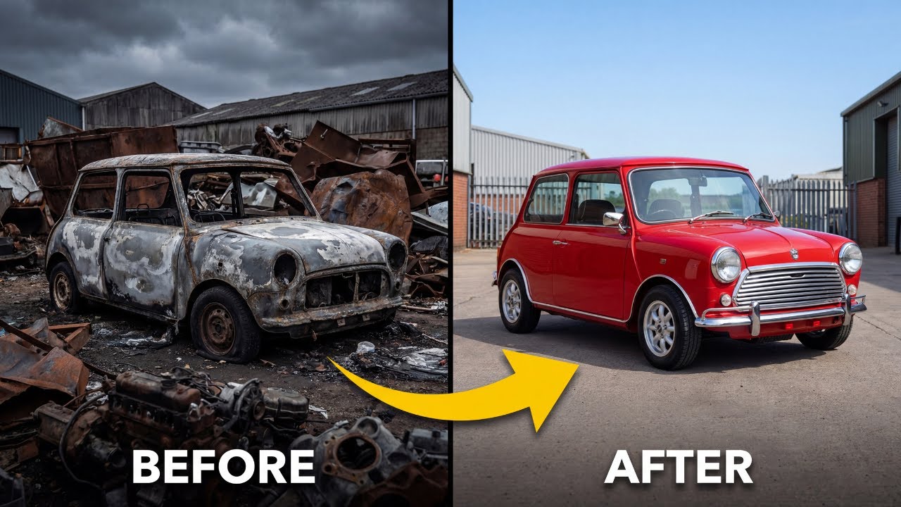 ASMR Car Restoration! Full Restoration 1969 Mini Cooper Burnt→New