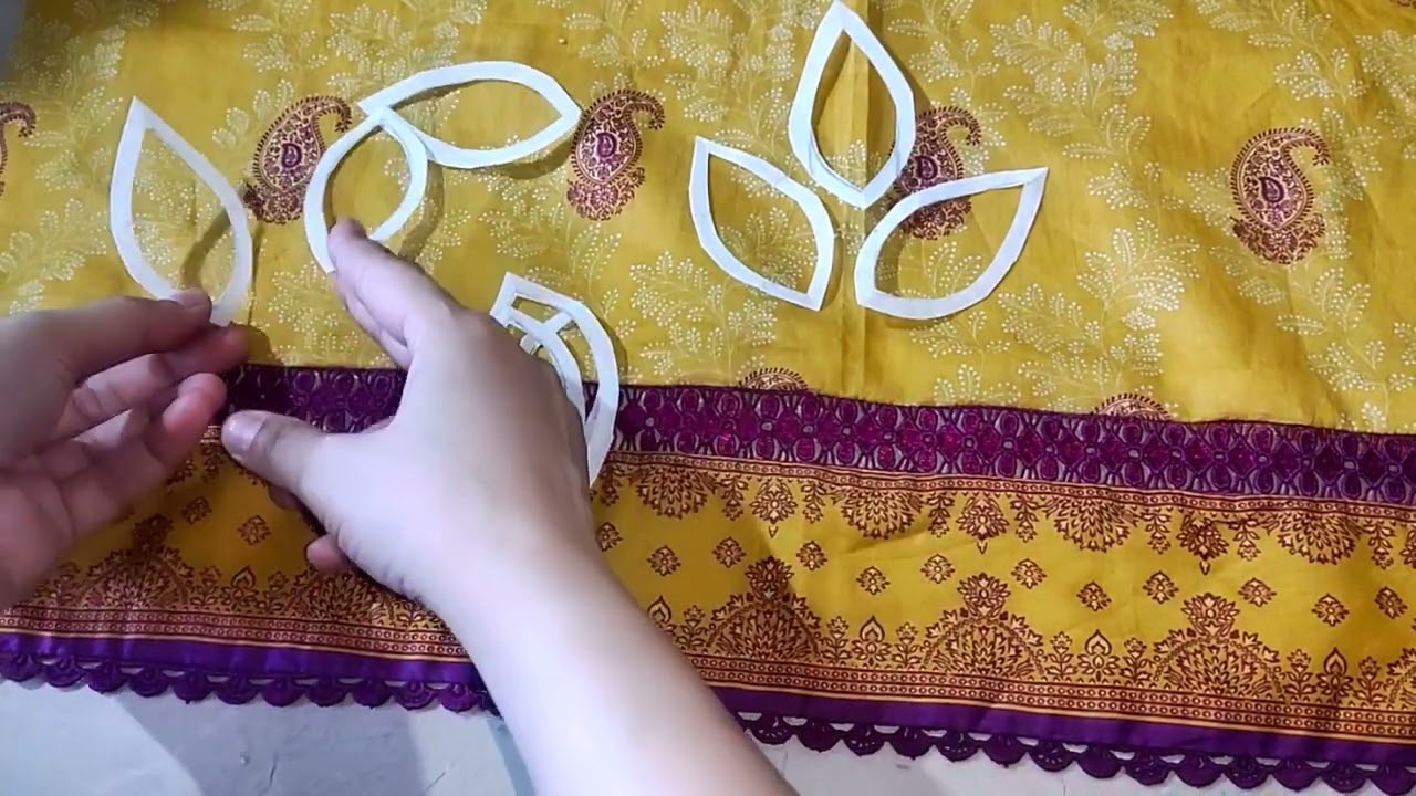 daman design |daman design cutting and stitching | leaf style daman design#damandesign #maryandmama1