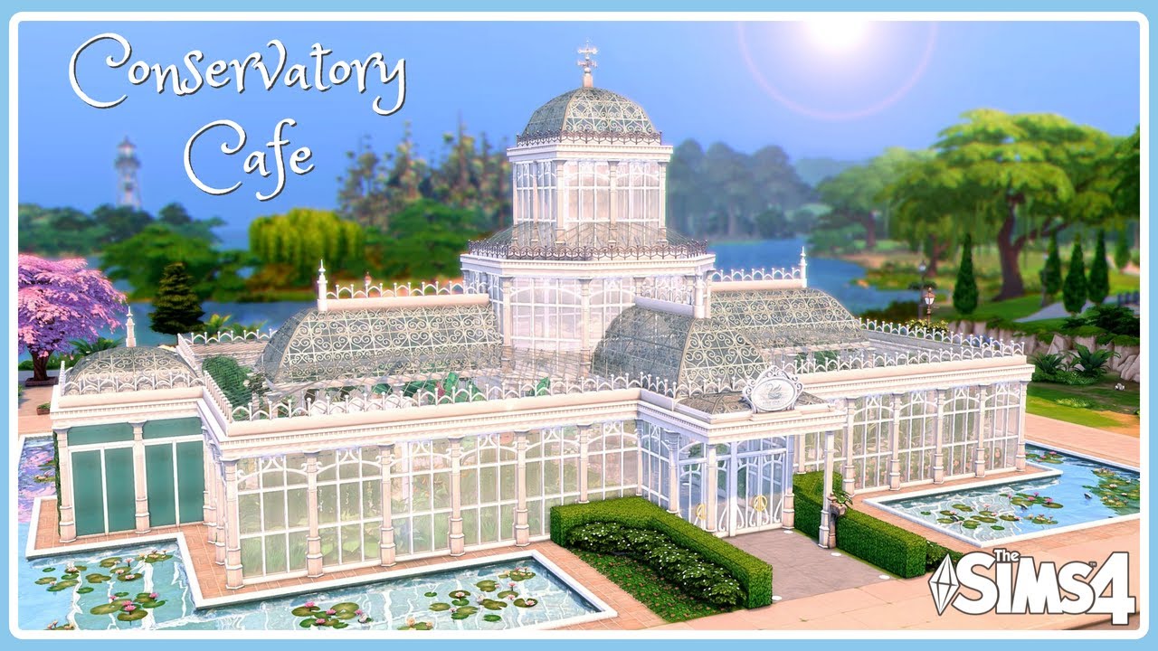 The Conservatory Cafe | The Sims 4 Speed Build | No CC