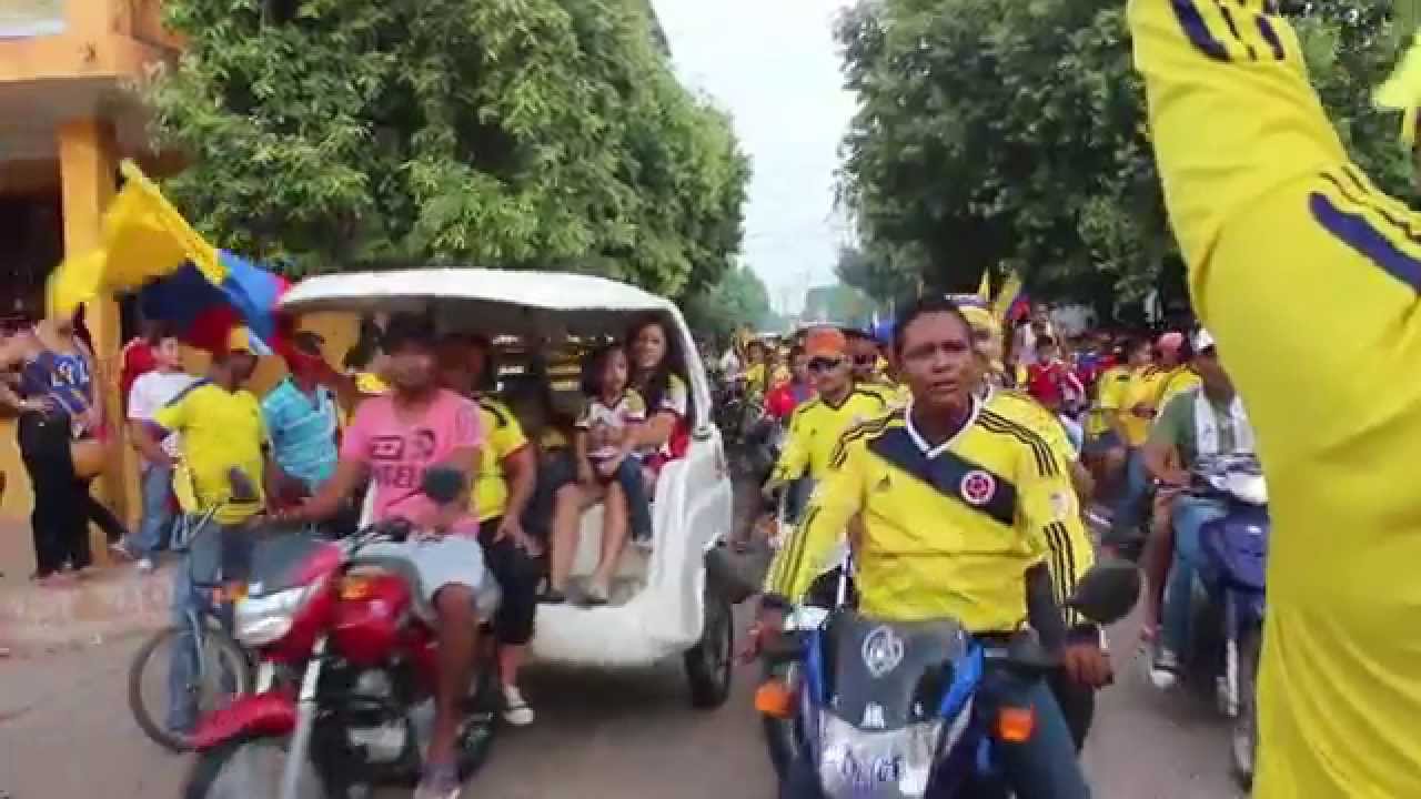 MOMPOX ES MUNDIAL TRIUNFO DE COLOMBIA ANTE URUGUAY CARAVANA