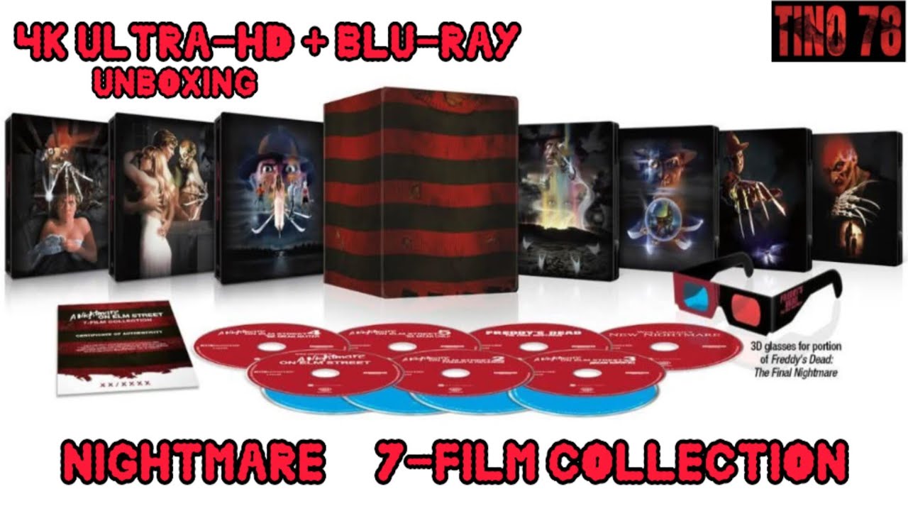 A Nightmare On Elm Street - 7-Film Collection 4K Ultra-HD + Blu-Ray - Unboxing 