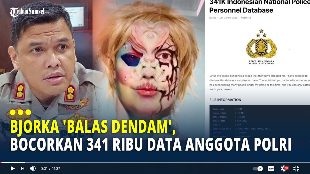 Bjorka 'Balas Dendam', Bocorkan 341 Ribu Data Anggota Polri
