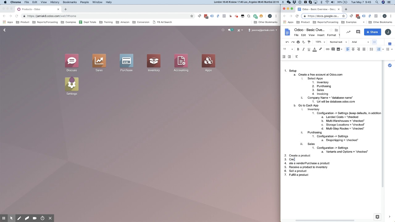 Odoo - Step by Step Tutorial - How to get started and learn the basics for Ecommerce