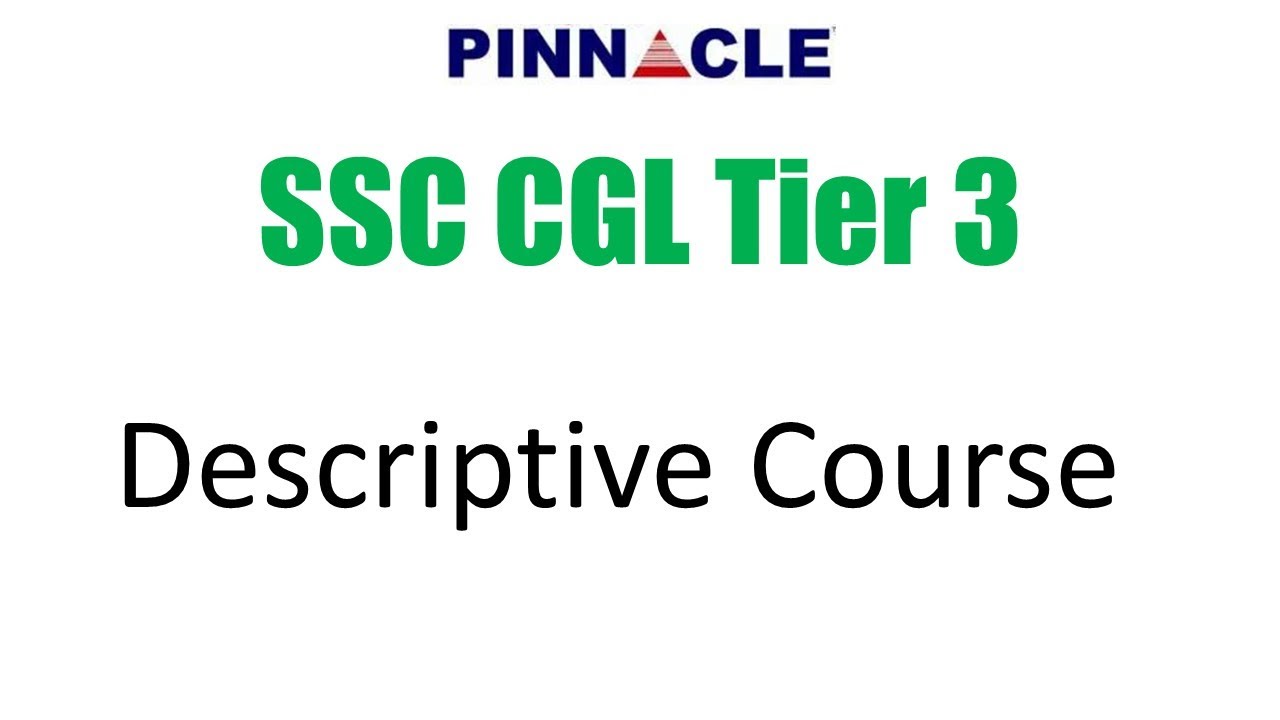 ssc cgl tier 3 : Smart program 30 Hours I best preparation in less time