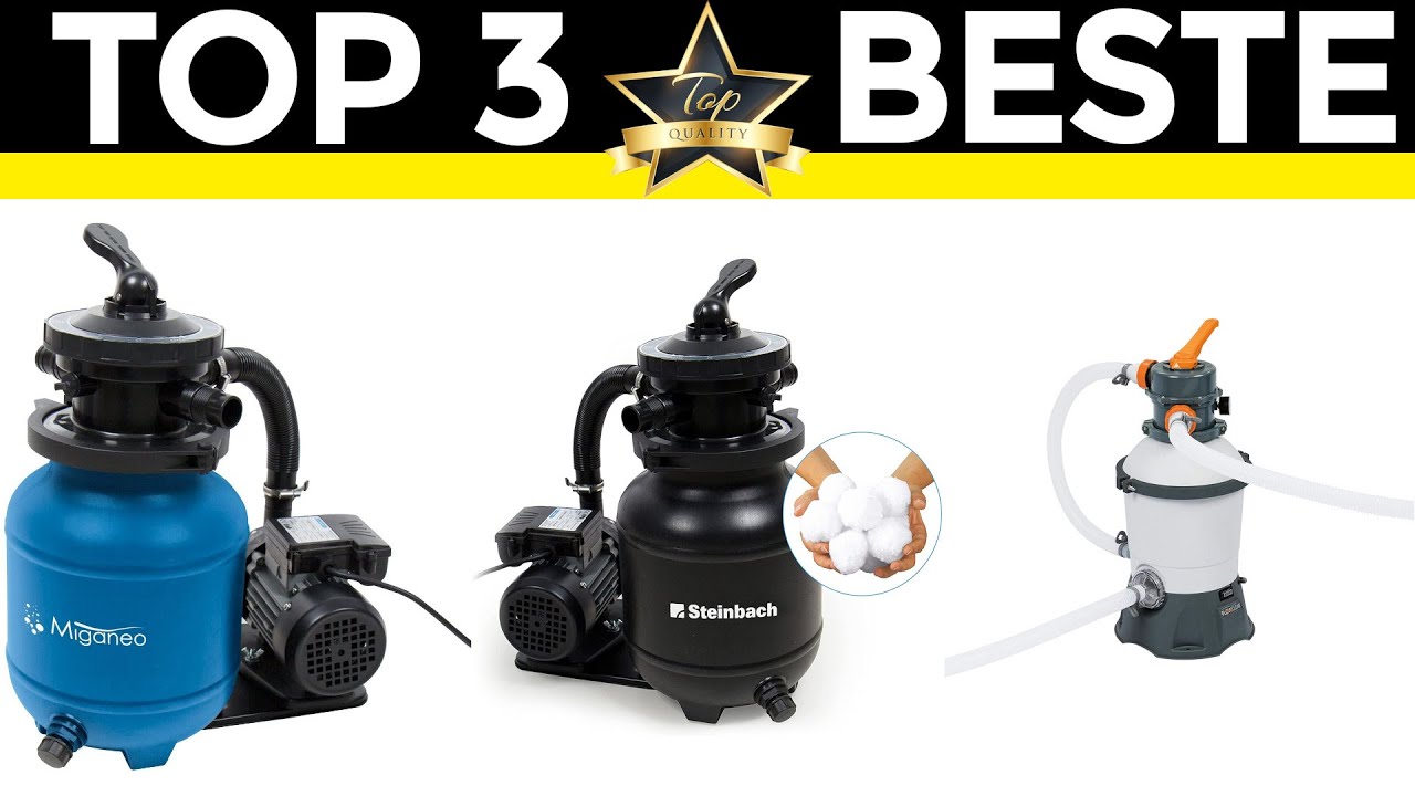 Sandfilteranlage Test 2025 💎 TOP 3 beste Sandfilteranlagen