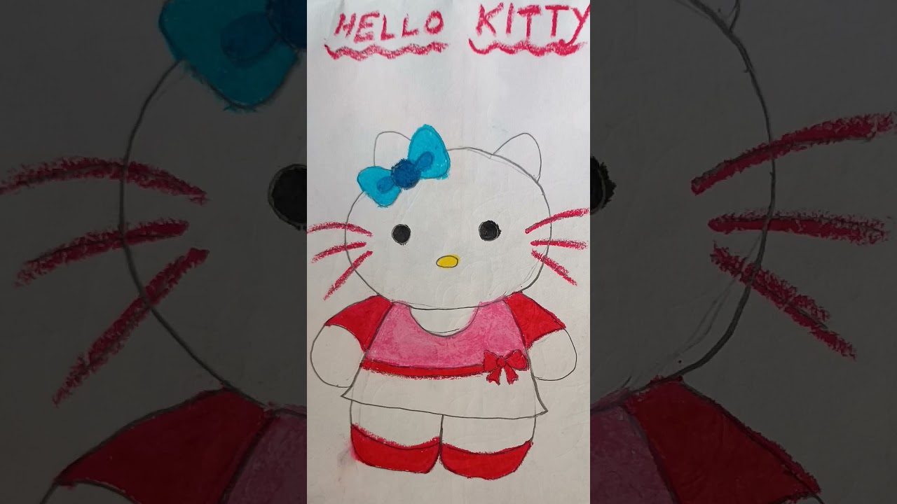 Kitty Drawing 💕💞❤️ #art #sweetkitty #drawing