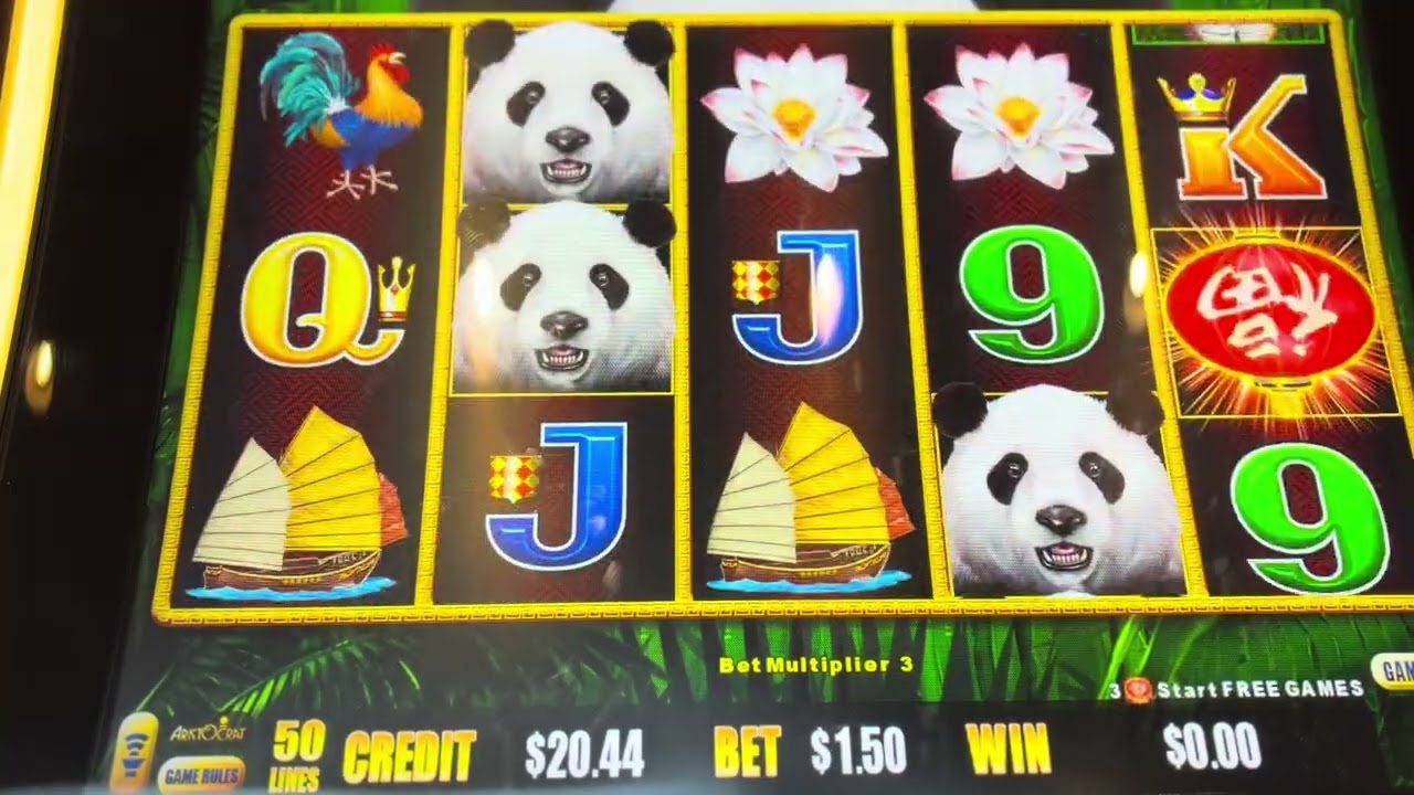 Panda magic, $1.50 max bet.