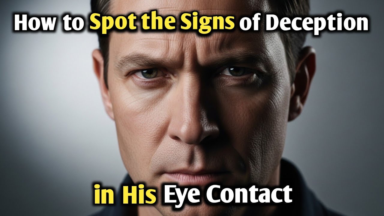 How to Spot the Signs of Deception in His Eye Contact | Eye Contact Psychology