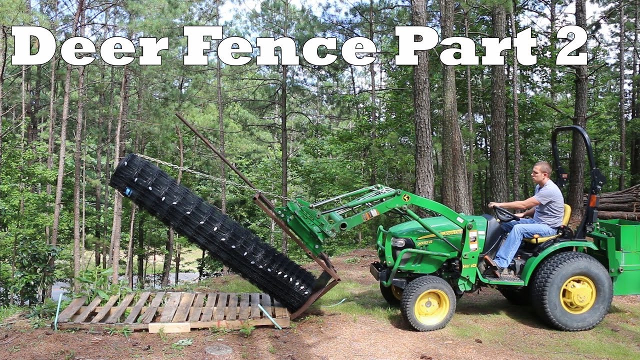 8ft Metal Deer Fence Install Part 2 - Fencing Attachment - Corrected length