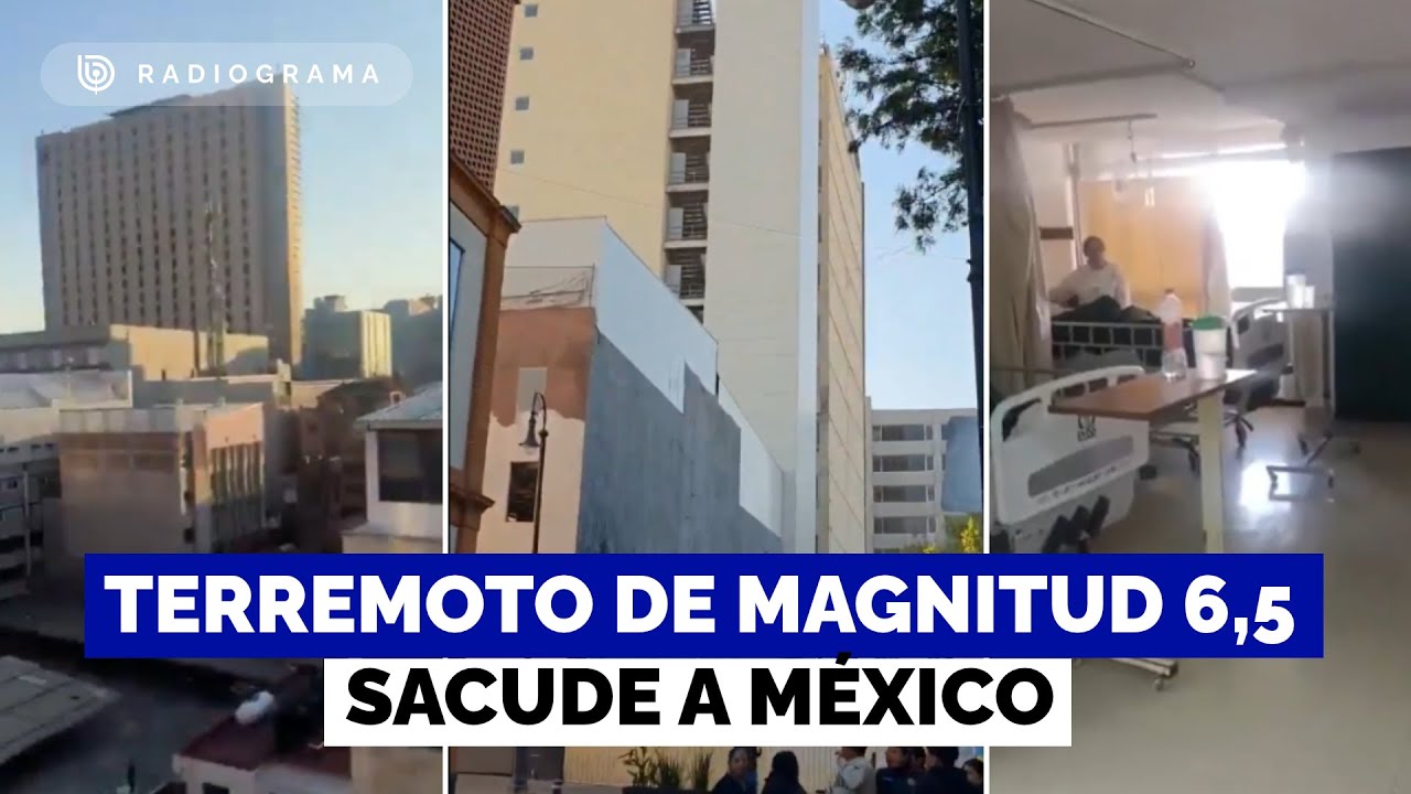 Los registros del terremoto de magnitud 6,5 que sacudió el centro y sur de México