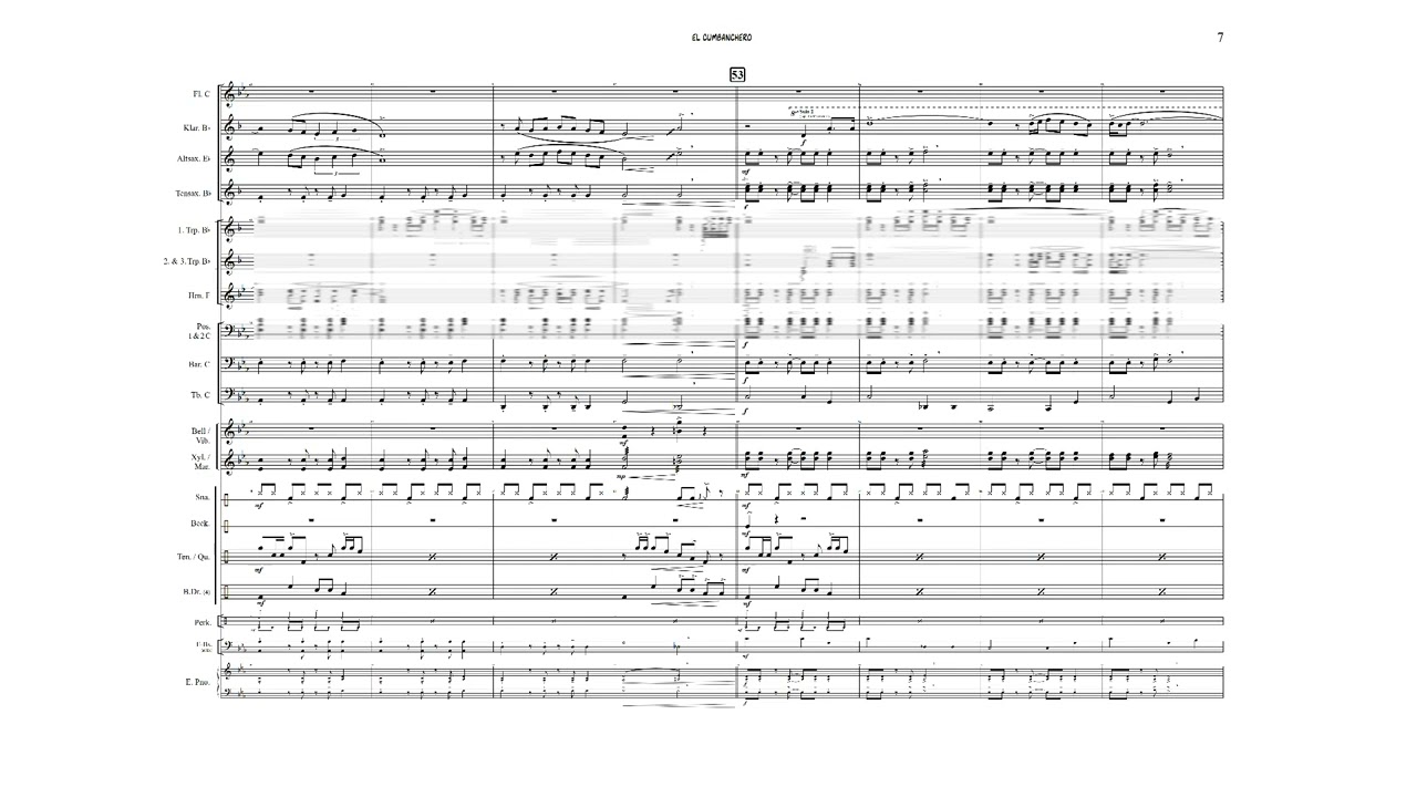 EL CUMBANCHERO | für Marching Band | trad. 