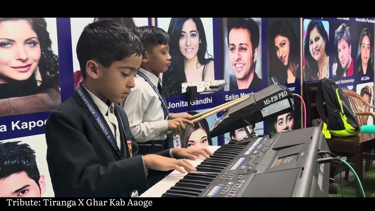Instrumental Cover: Tiranga x Ghar kab aaoge |#stpaulskishangarh #musician #schoolmusic #viralvideo 