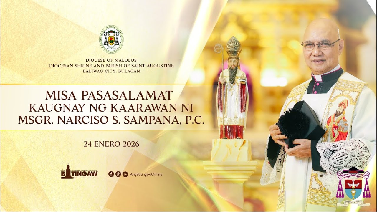 01.24.2026 | MISA PASASALAMAT | 7:00 AM | Dambana ni San Agustin de Baliwag