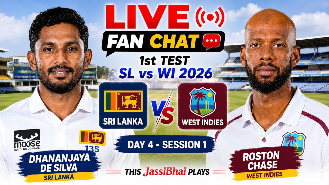🔴 Sri Lanka vs West Indies | 1st Test | SL vs WI 2026 | Live Day 4 - Session 1 #SLvsWI