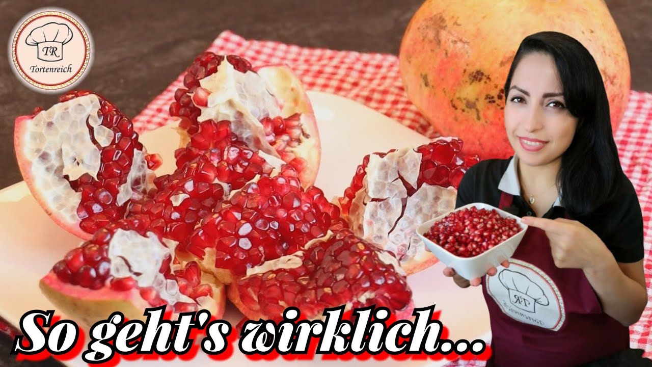 Granatapfel richtig entkernen/ schälen /essen & schneiden...Meine TIPPS für Euch
