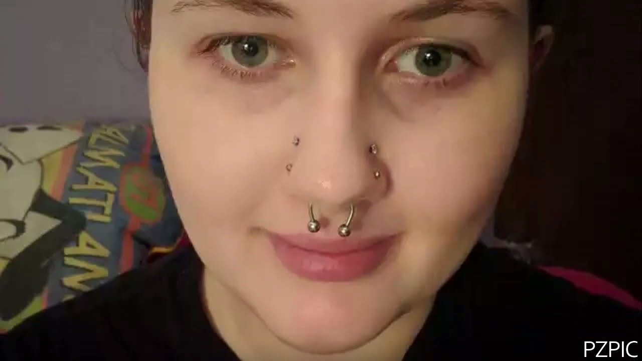 High Nostrils Piercing, Septum & Both Sides Nostrils/ Double Nostrils/ Paired Nostrils Piercing Girl
