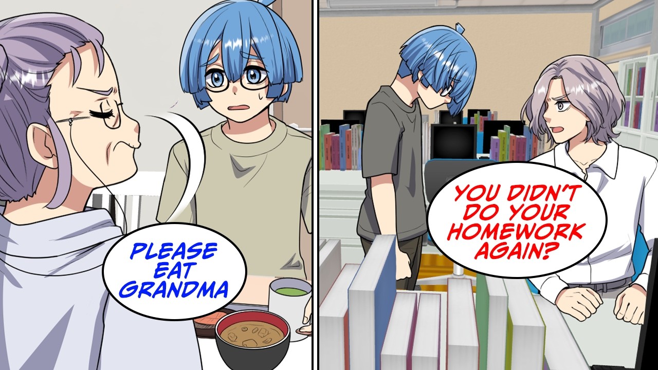 When I was in elementary school, I had to nurse my grandmother [Manga Dub]