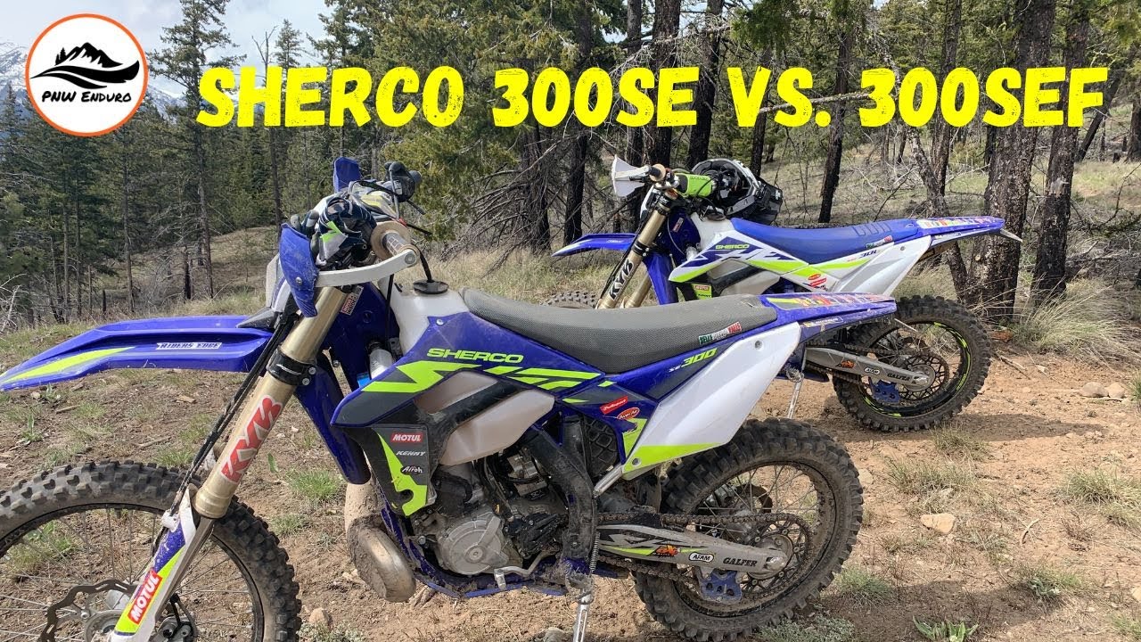 Sherco 300SE против 300SEF — один на один на горной трассе
