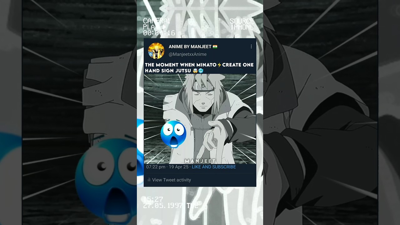 Minato ⚡ Create One Hand Sign Jutsu 🤯🥶