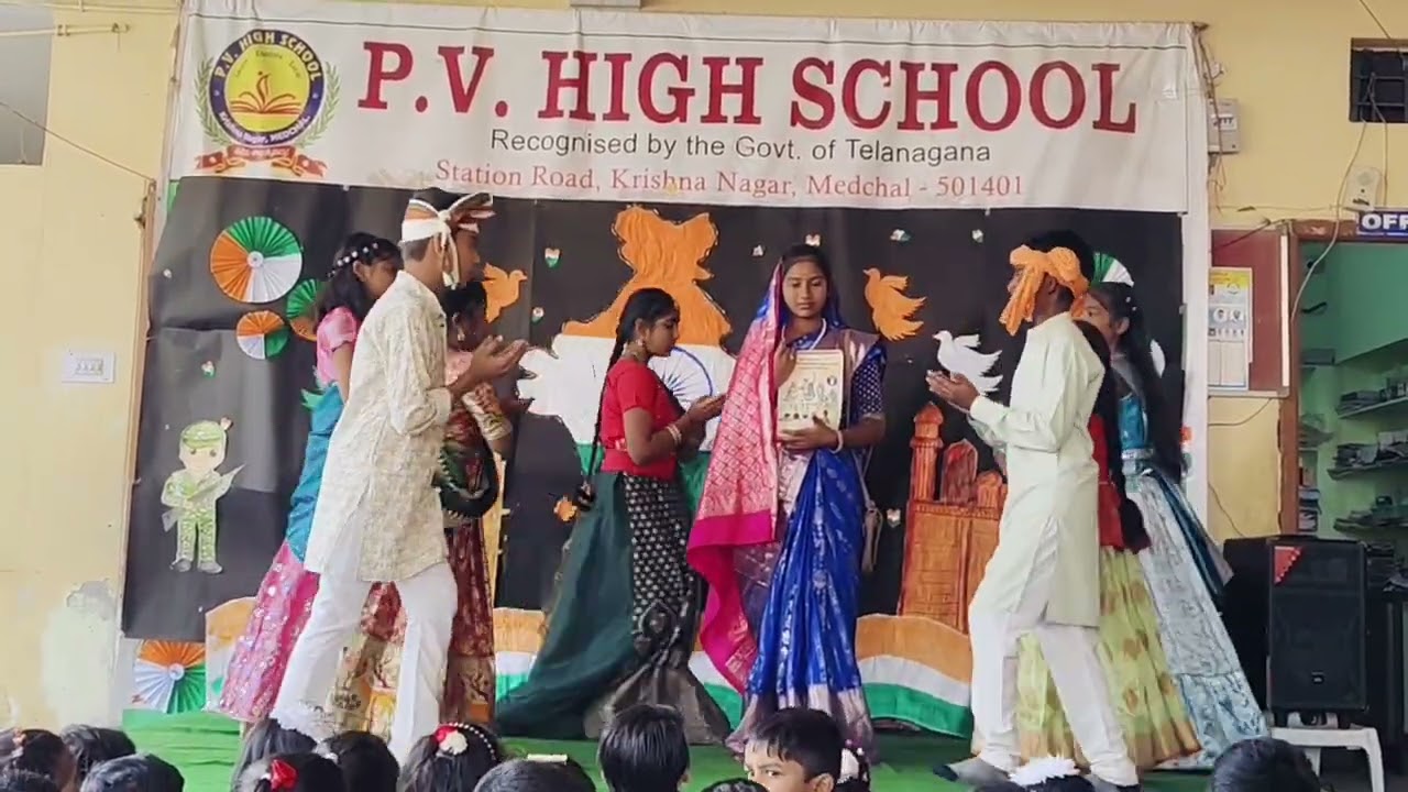 🌸 Savitribai Phule Dance Tribute | P.V. High School Cultural Performance