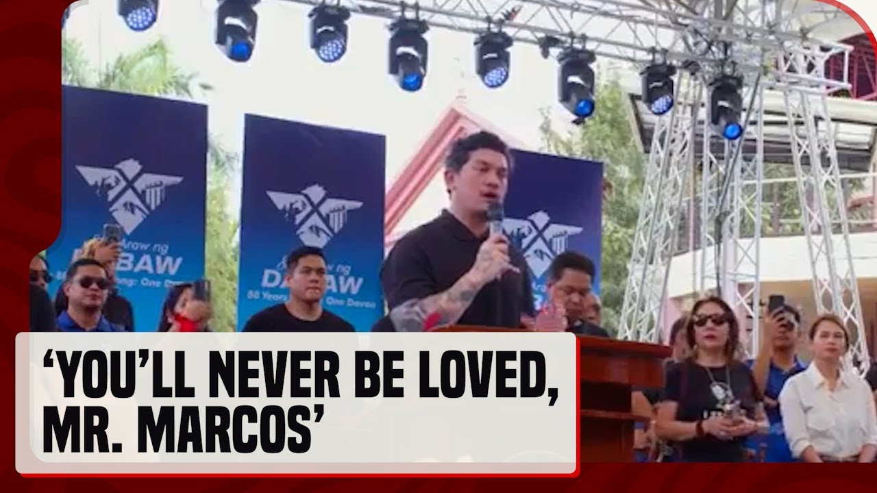 Mayor Baste Duterte, binatikos si Pres. Marcos kaugnay ng pagkakaaresto kay ex-pres. Duterte
