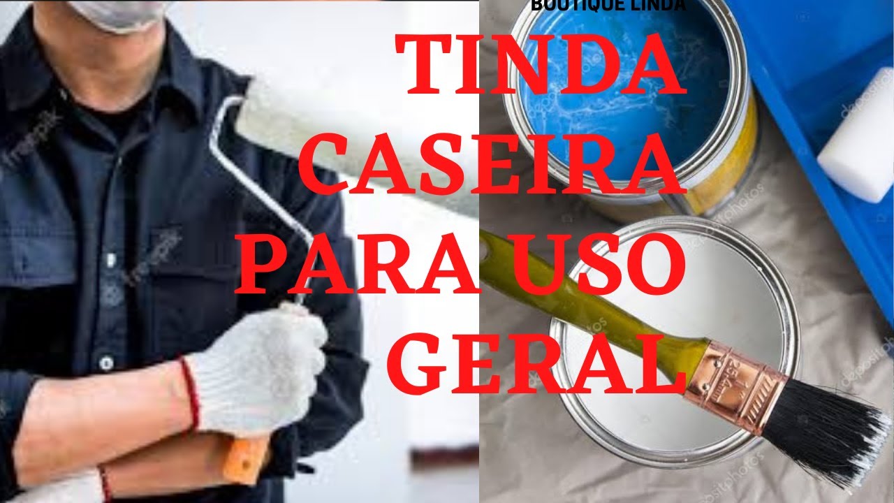 Faça tinta caseira para parede,ferro madeira,gesso,cimento e arte