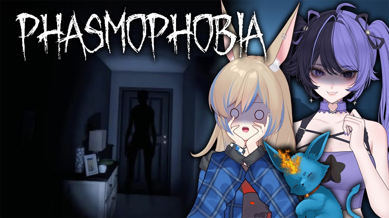 [Phasmophobia]  ψ (｀∇´) ψ Torturing New Players @Cinnamon_Bunbun001 @blumetalbunny