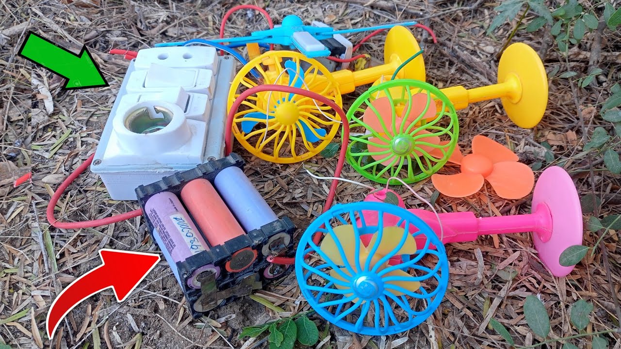 DIY Power Bank Fan Hack 🔋 | Amazing Battery Life Experiment | DIY projects ideas Science projects 
