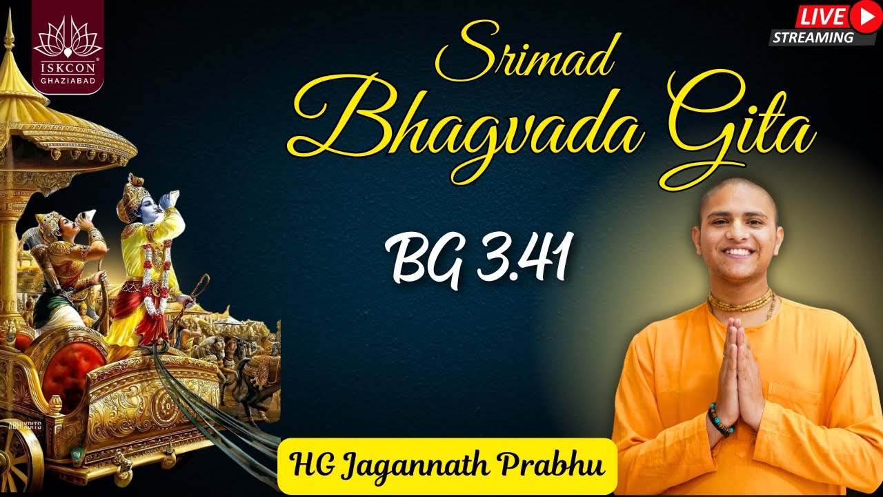 BG 3.41 || HG Jagannath Prabhu || ISKCON Ghaziabad