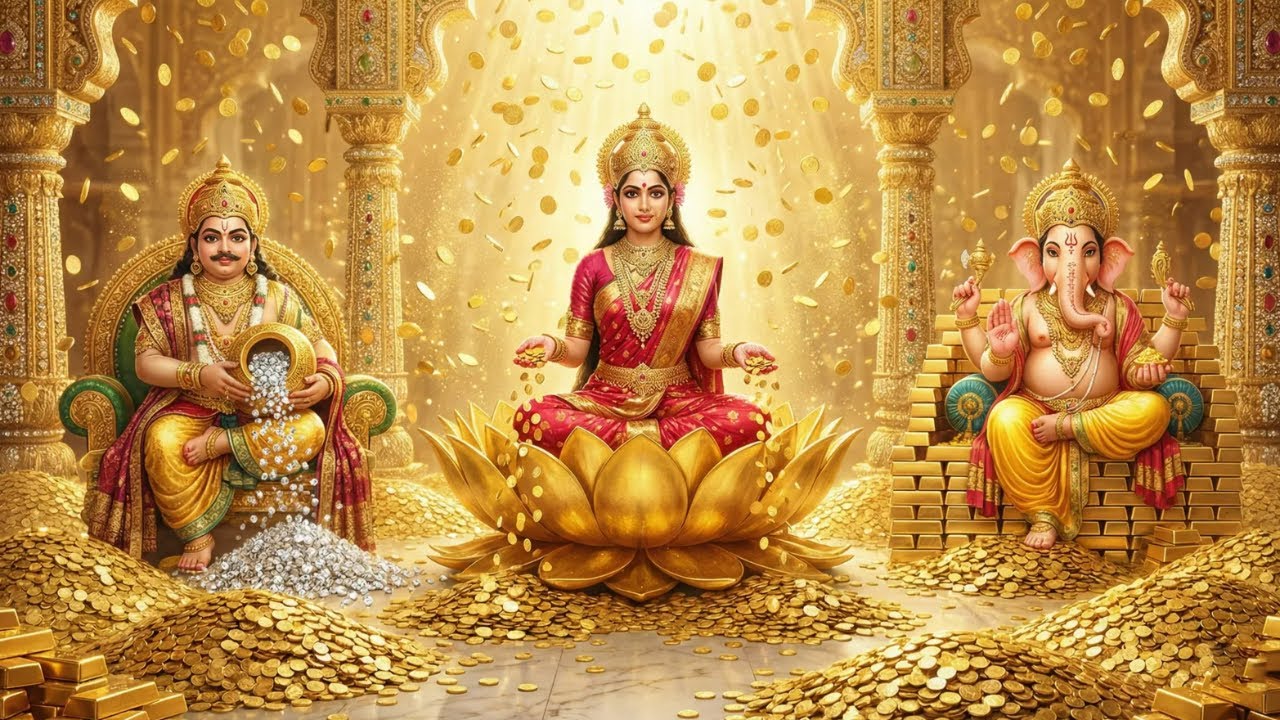Explode Your Money Flow & Attract Massive Abundance | Lakshmi x Kubera x Ganesha #goldenmantra